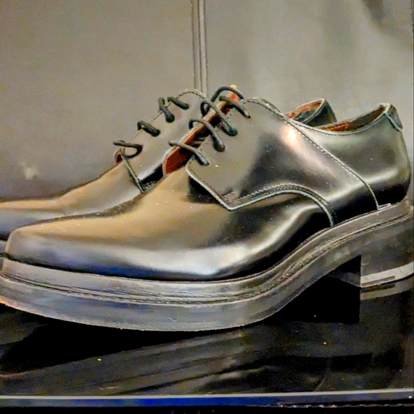 Acne Italian Black Leather Shoe - Picture 4 of 8